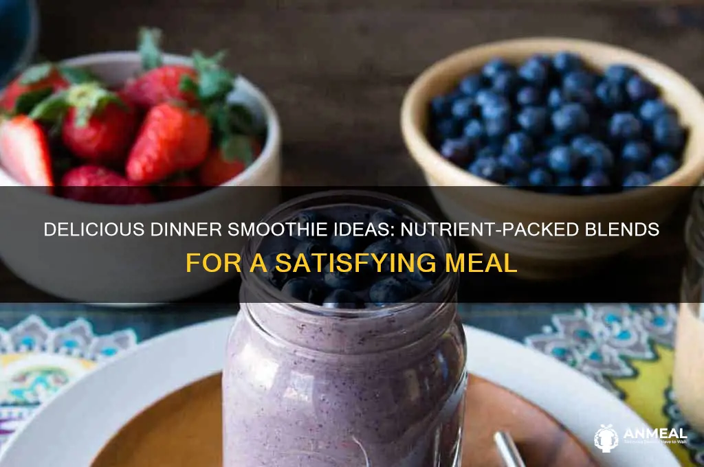 what to put in a dinner smoothie