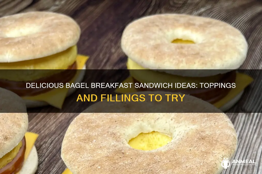 what to put on a bagel breakfast sandwich