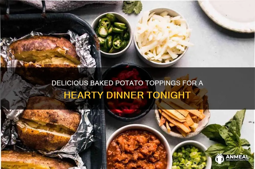 what to put on baked potatoes for dinner
