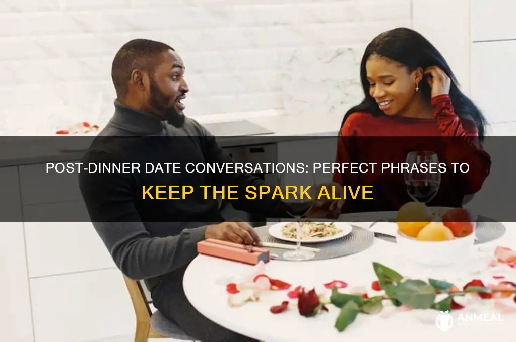 what to say after a dinner date