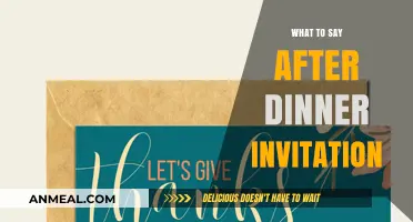 Gracious Words: Perfect Responses to a Thoughtful Dinner Invitation