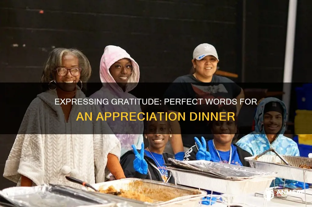 what to say at an appreciation dinner
