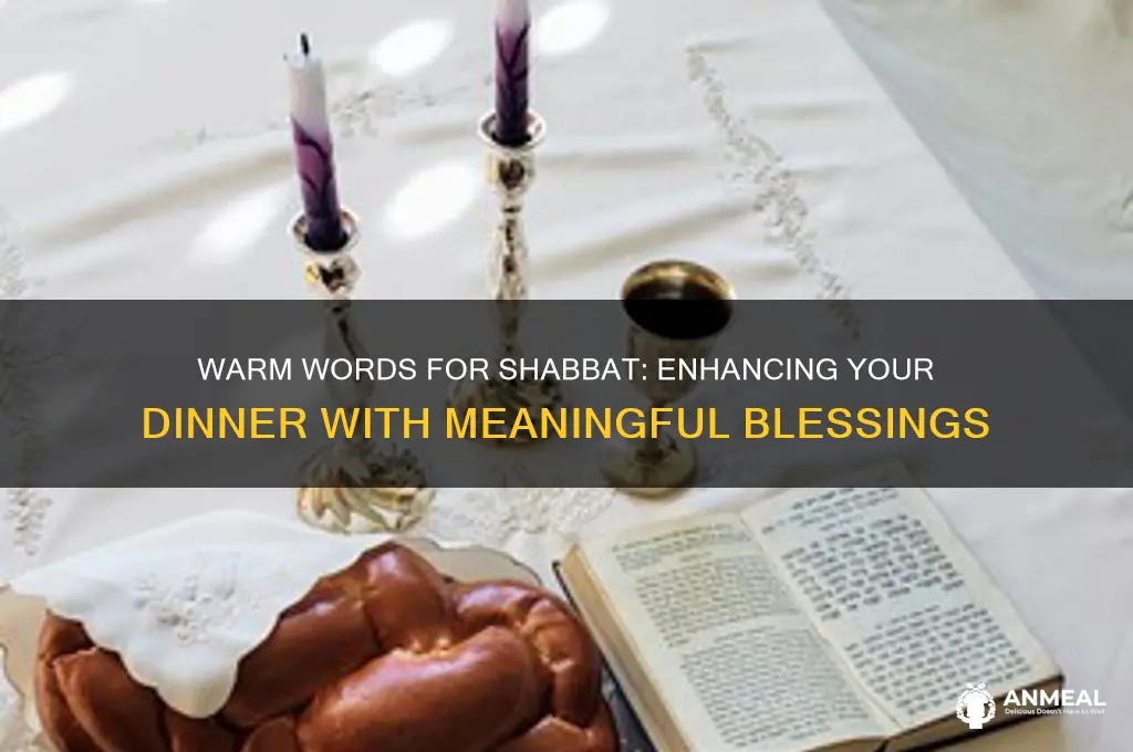 what to say at shabbat dinner