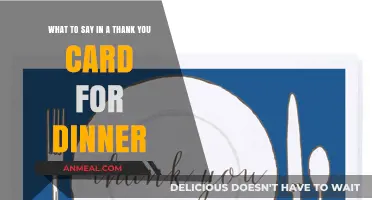 Warm Words for a Wonderful Meal: Crafting the Perfect Dinner Thank You Note