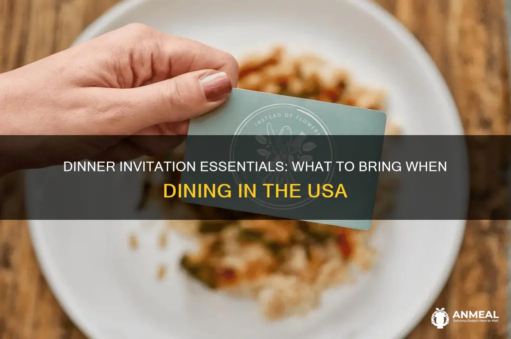 what to take when invited to dinner usa
