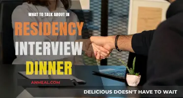 Mastering Residency Interview Dinners: Topics to Impress and Connect