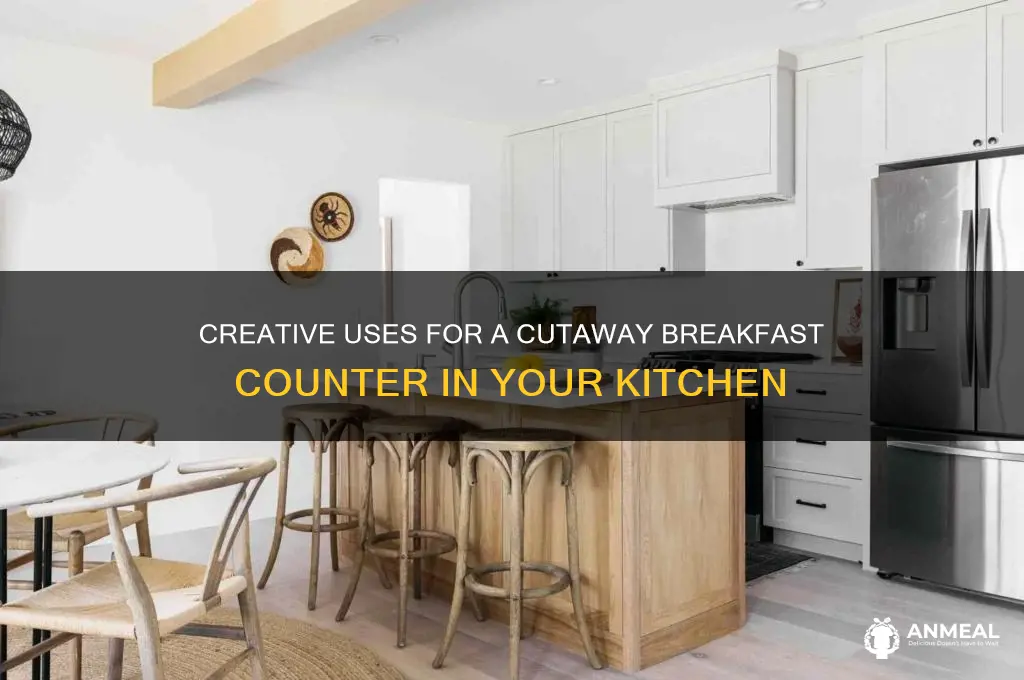 what to use a cutaway breakfast counter for