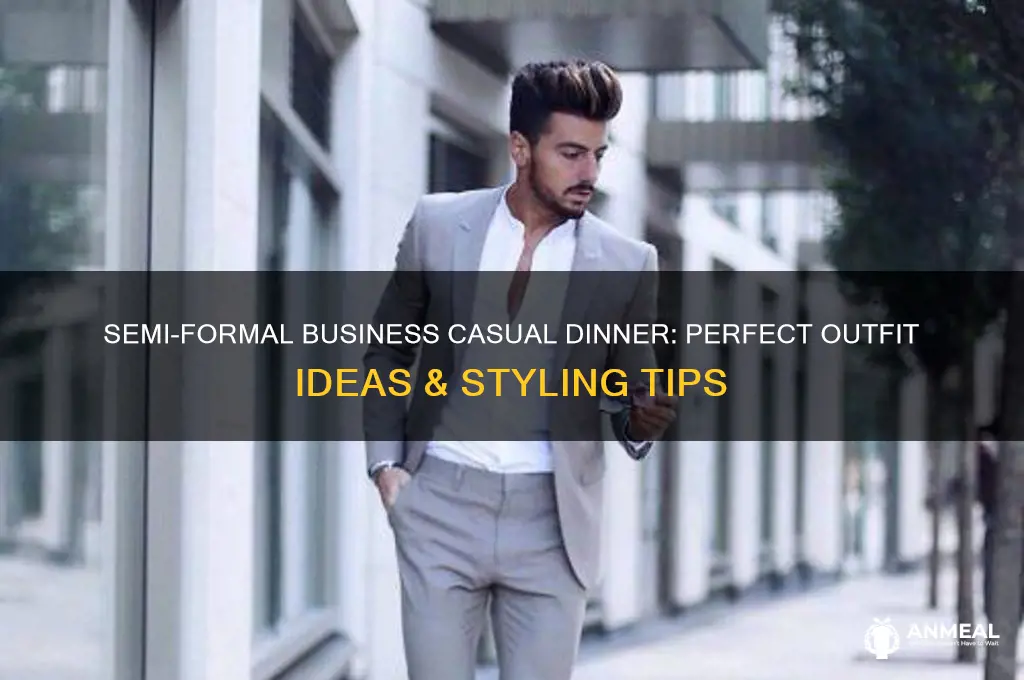 what to wae to a semi formal business casual dinner