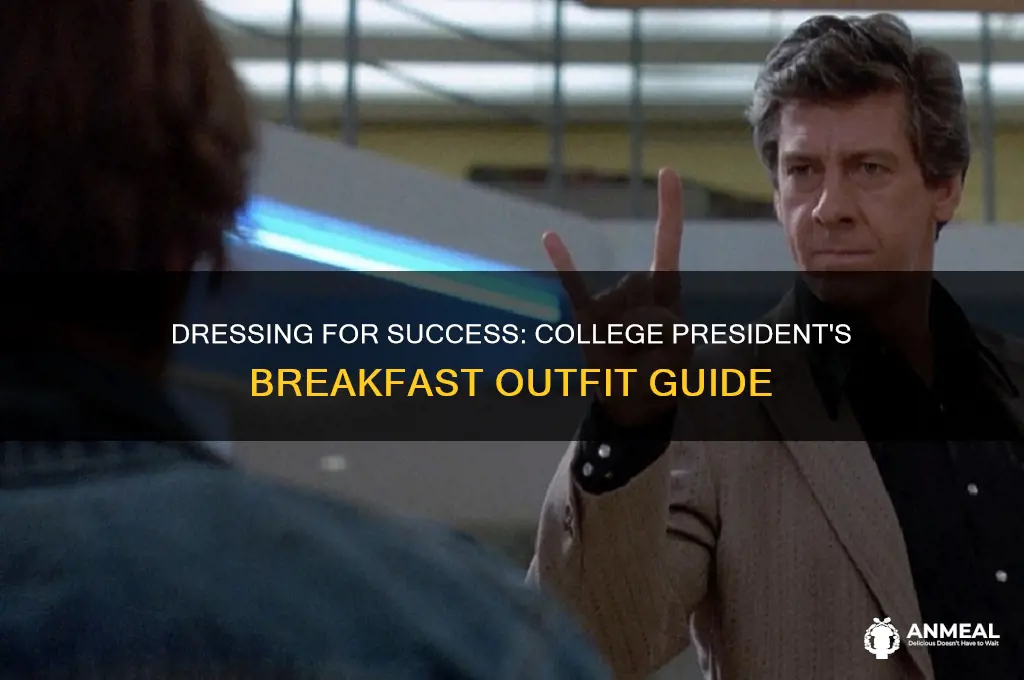 what to wear to a college president