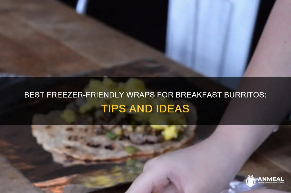 what to wrap breakfast burritos in to freeze