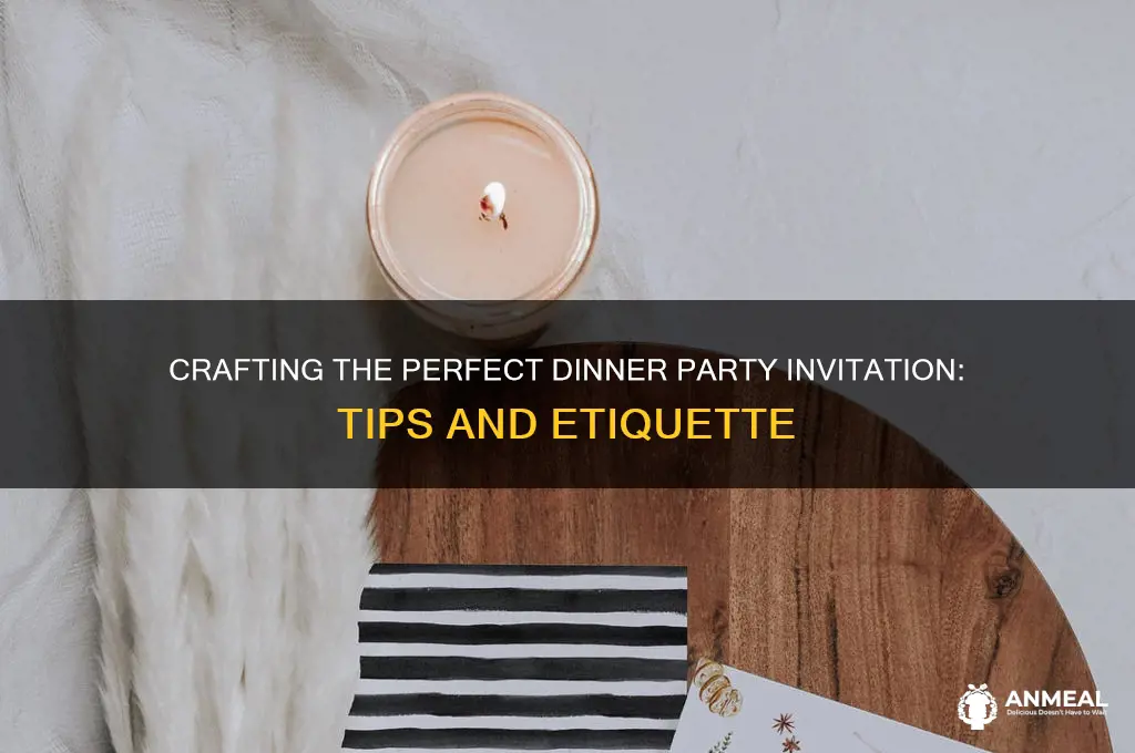 what to write in a dinner party invitation
