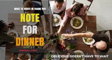 Warm Words for a Wonderful Meal: Crafting the Perfect Dinner Thank You Note