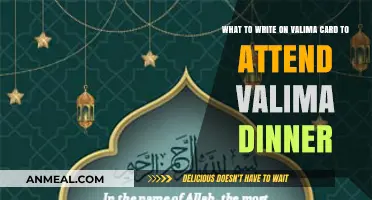 Elegant Valima Card Wording Ideas for Your Dinner Invitation