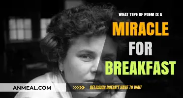 Exploring the Poetic Genre of 'Miracle for Breakfast': A Literary Analysis