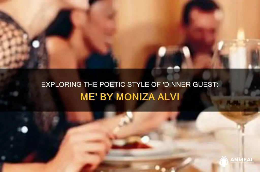 what type of poem is dinner guest m