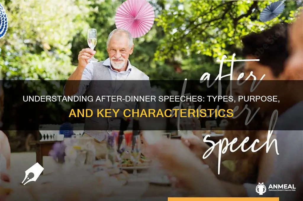 what type of speech is an after dinner speech