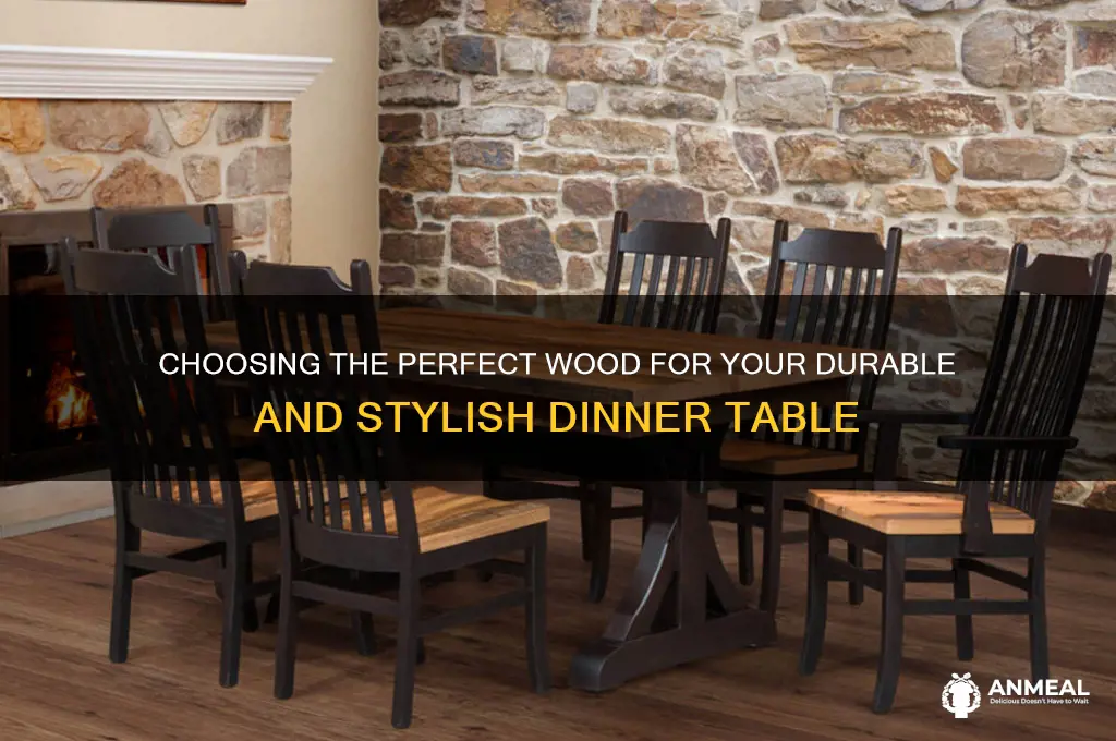 what type of wood is best for dinner table