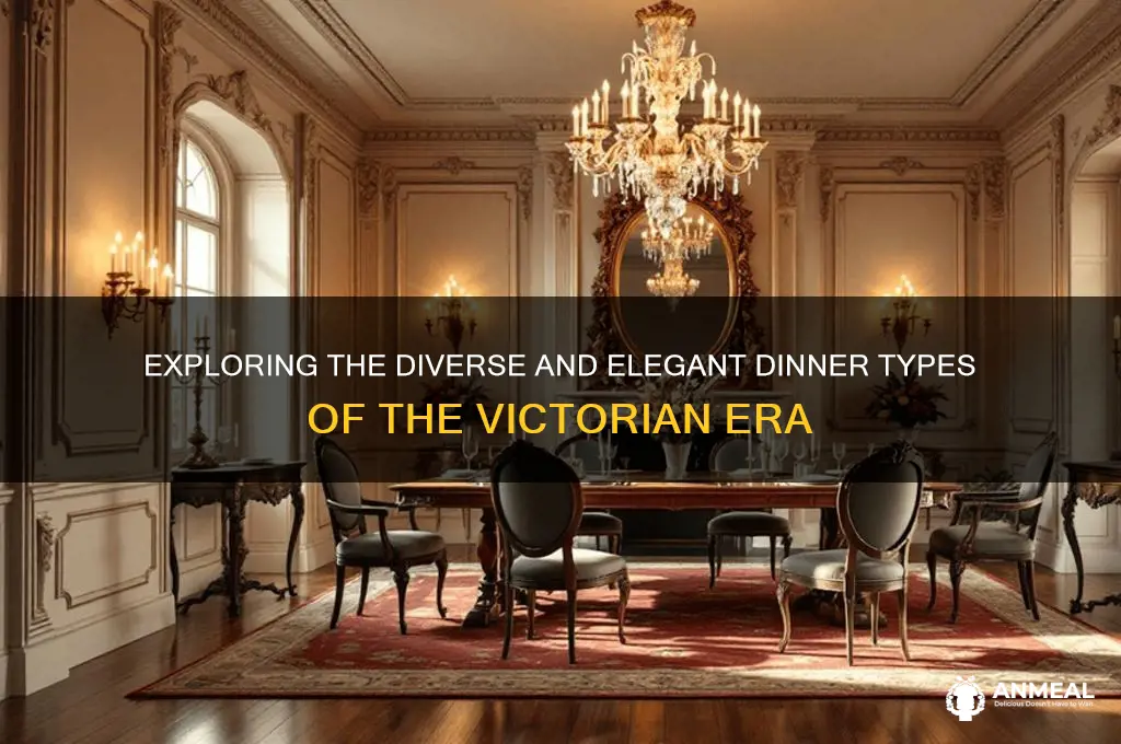 what types of dinner victorian era