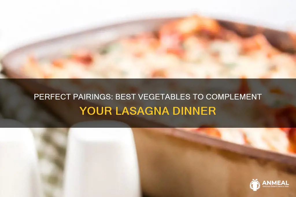 what vegetable goes with lasagna for dinner