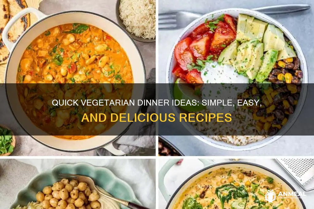 what vegetaerian dinner coan i simple and easy