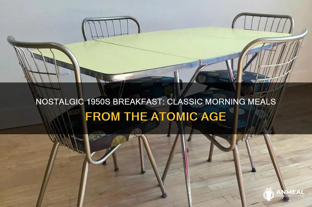 what was a typical 1950s breakfast