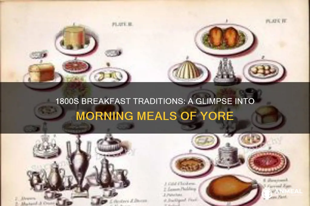 what was a typical breakfast in 1800