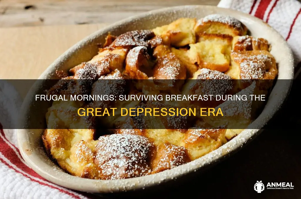 what was breakfast like in the great depression