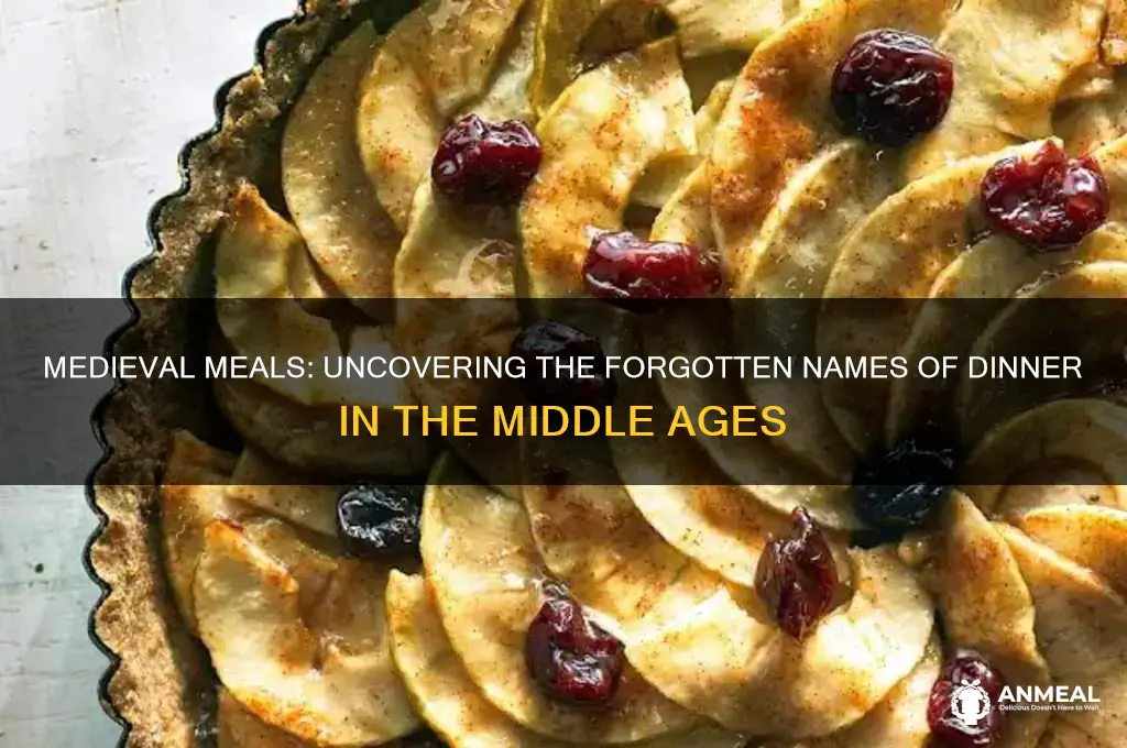 what was dinner called in medieval times