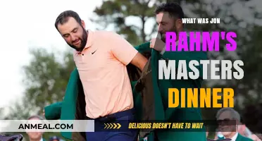 Jon Rahm's Masters Champions Dinner: A Culinary Celebration Revealed