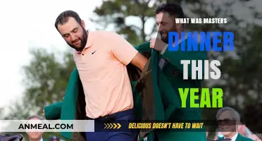 Unveiling the Exclusive Menu of This Year's Masters Dinner