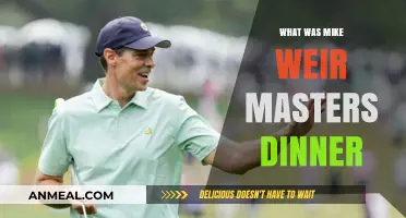 Mike Weir's Masters Champions Dinner: A Canadian Culinary Celebration