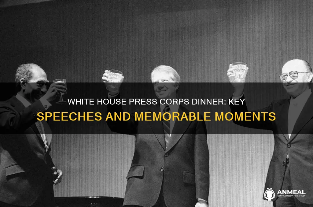 what was said at press corp dinner