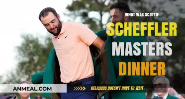 Scottie Scheffler's Masters Champions Dinner: Menu and Highlights