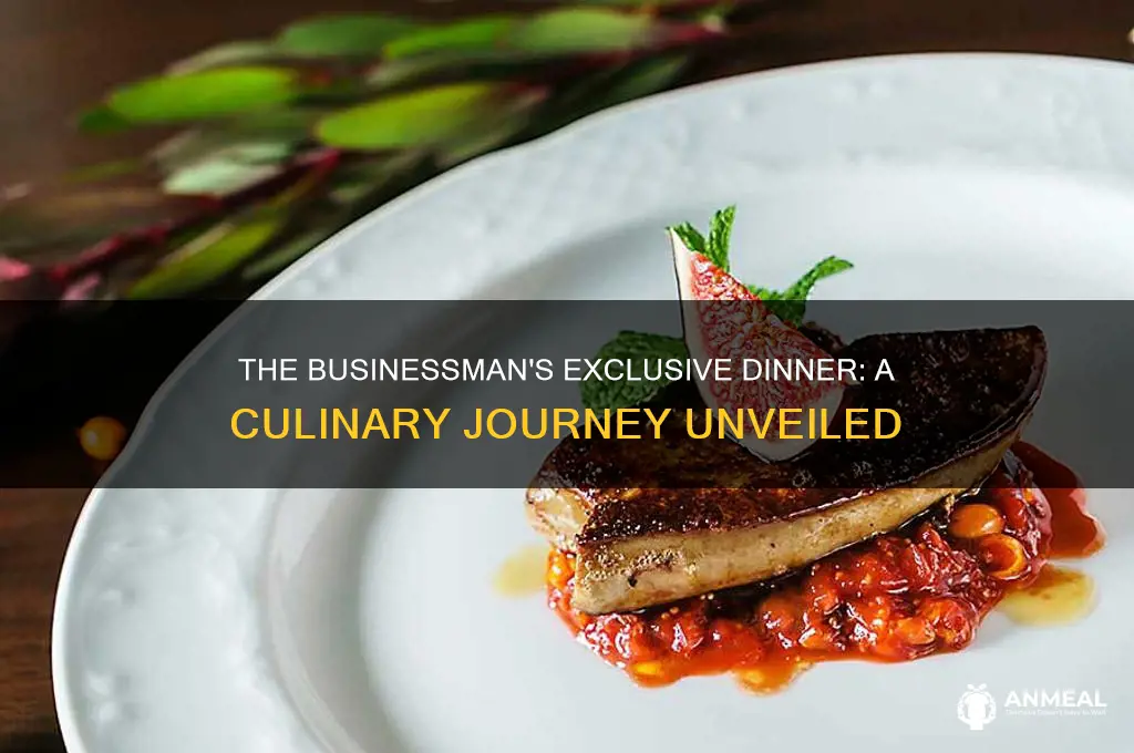 what was the bussiness mans special dinner