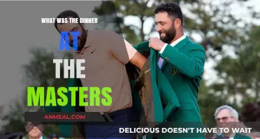 Unveiling the Exclusive Dinner Menu at the Masters Tournament