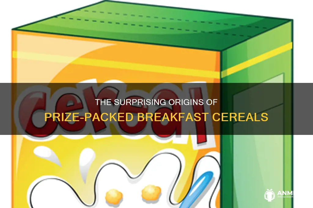 what was the first breakfast cereal to offer a prize