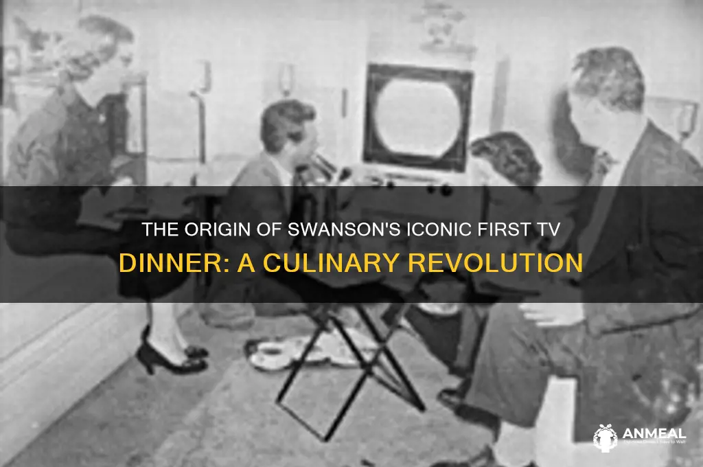 what was the first swanson tv dinner