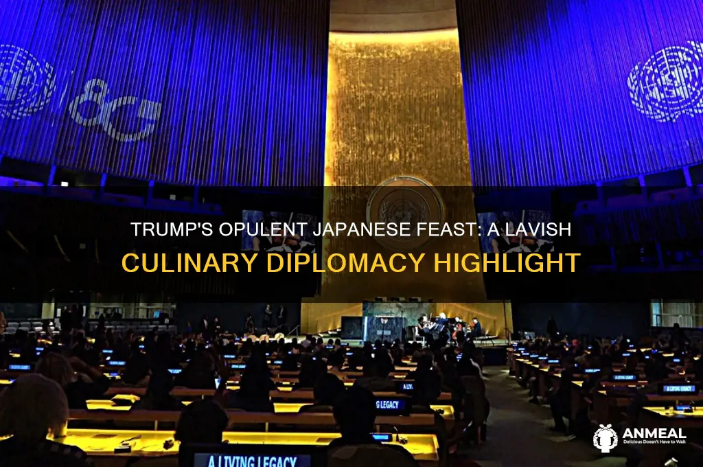 what was the lavish dinner in japan for trump
