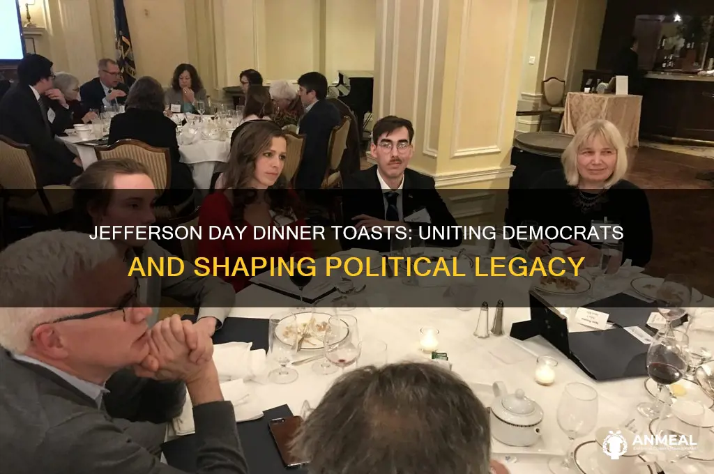 what was the significance of the jefferson day dinner toasts