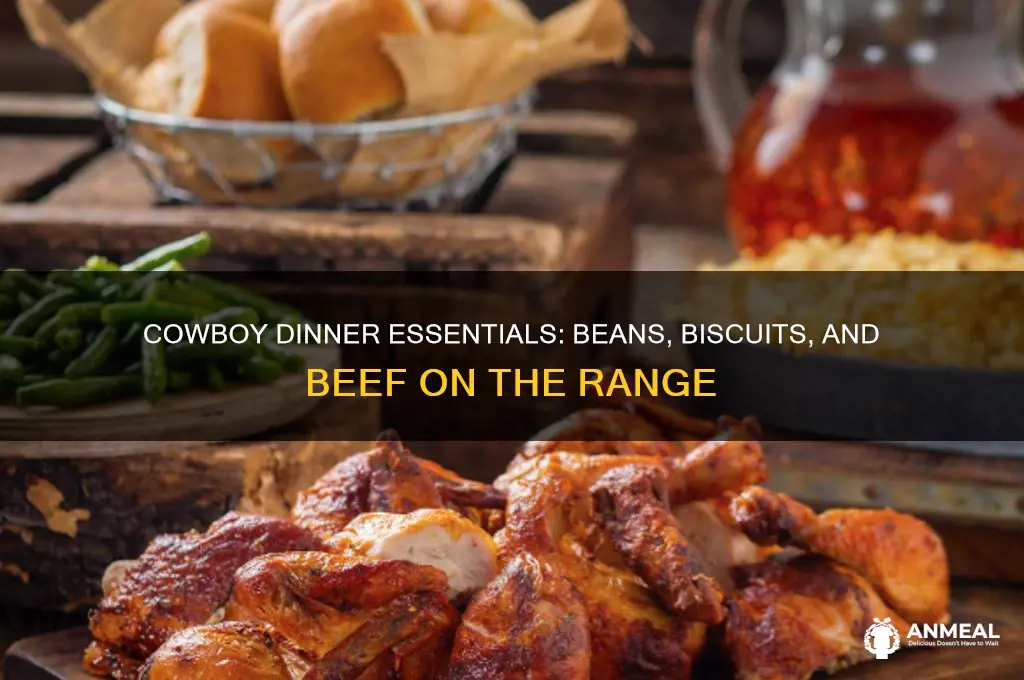 what was the typical food a cowboy ate for dinner