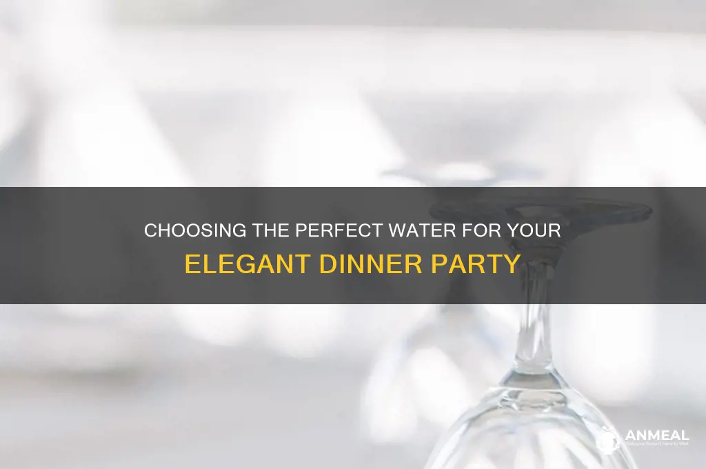 what water should i buy for my dinner party