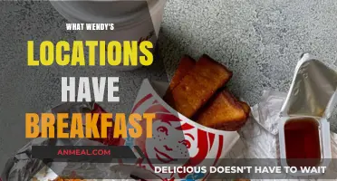 Where to Find Wendy's Breakfast: Locations Serving Morning Meals