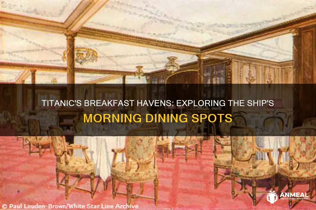 what were some breakfasts places in the titanic