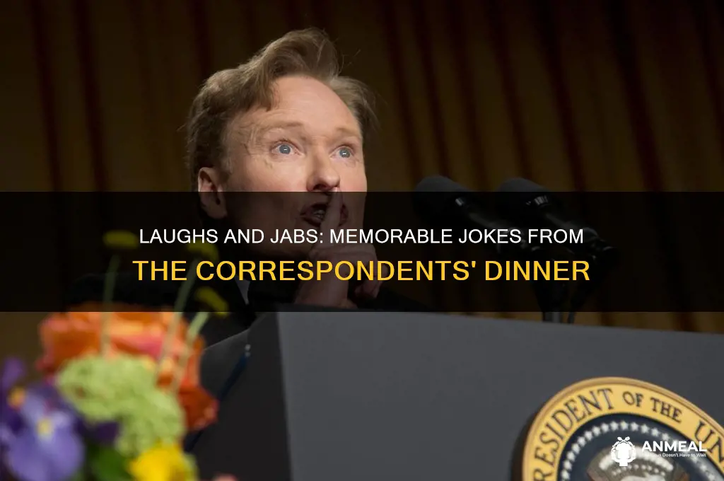 what were some of the jokes at the correspondents dinner