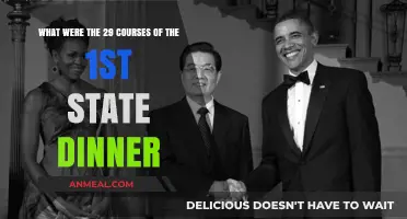 Unveiling the Culinary Extravaganza: 1st State Dinner's 29-Course Menu