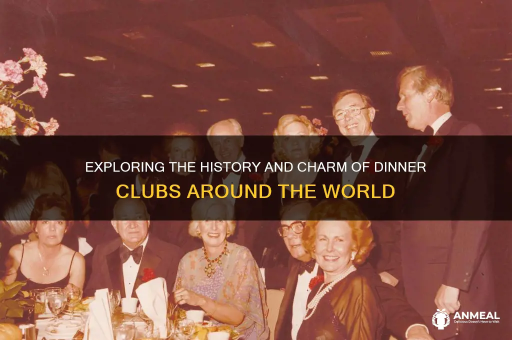 what were the dinner clubs around the