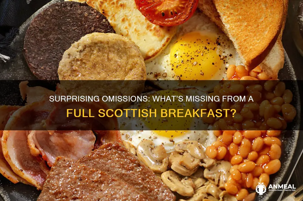 what will a full scottish breakfast not include