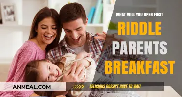 Parents' Breakfast Riddle: What Would You Open First?