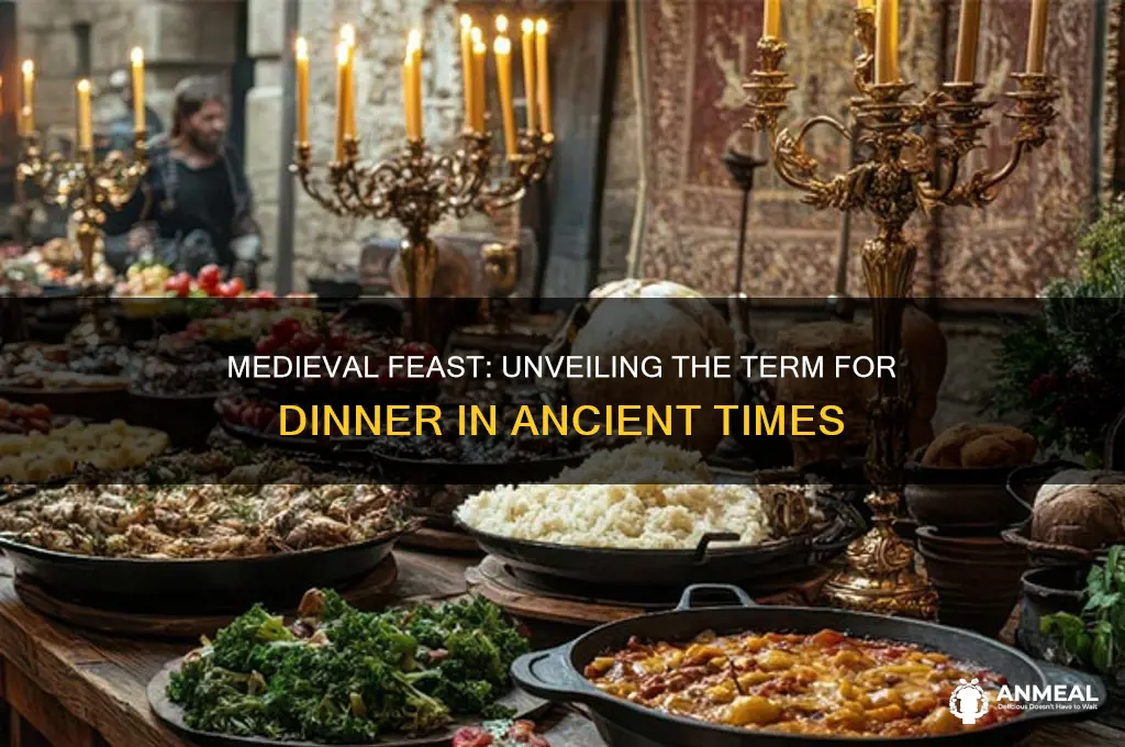 what word is dinner in medieval times