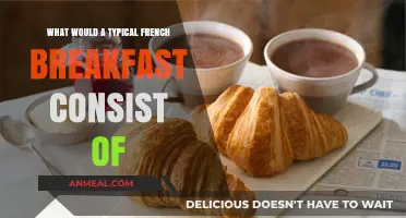 A Classic French Breakfast: Croissants, Baguettes, and Café au Lait